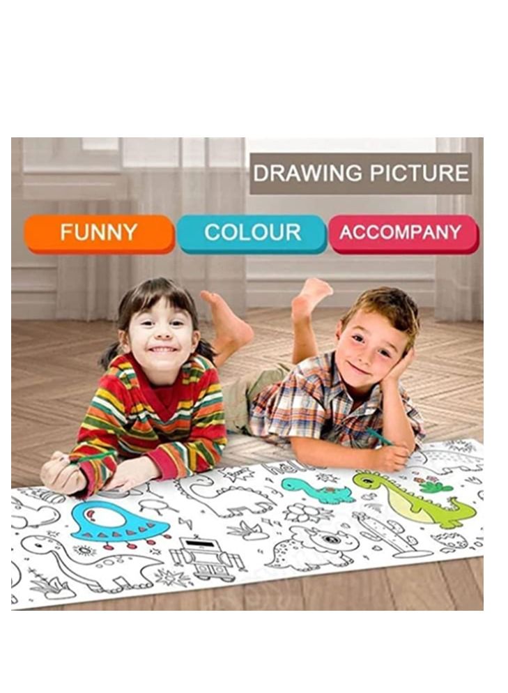 لفة رسم الأطفال ورق رسم لفة DIY ورق رسم ورق تعبئة كتاب رسم تعليمي مبكر للأطفال - Image 2