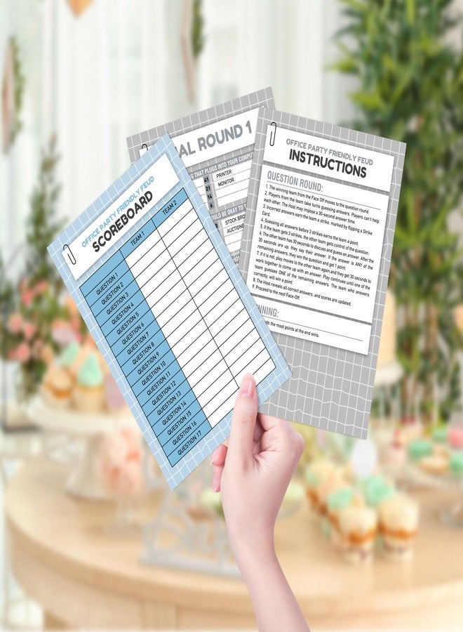 Mueddur Office Family Feud Game, Office Friendly Feud Games, Team Building Game for Work, Ice Breaker Work Party Games for Adults, Retirement Party Decorations, 05 - Image 3