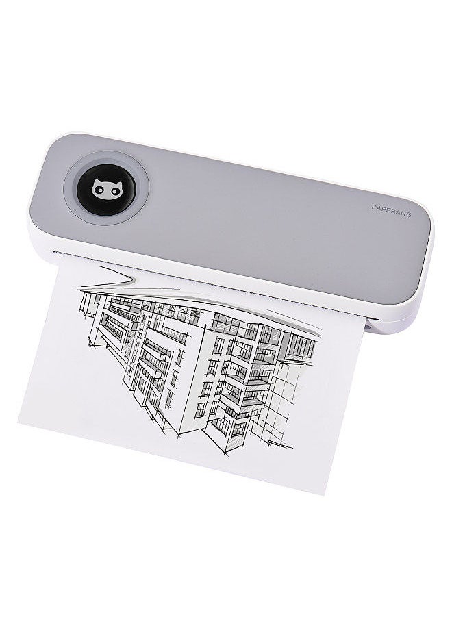 A4 Size Portable Printer Thermal Printing Wireless BT Travel Mobile Printer Support 4/8 inch Compatible with Android and iOS Window Mac System
