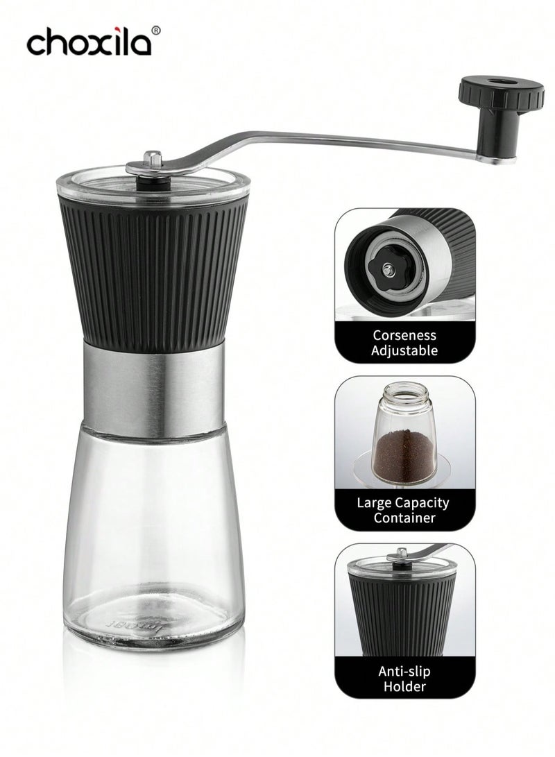 choxila V60 Coffee Set, Pour Over Coffee Set, V60 Drip Coffee Kit with Portable Carry Case, Large Capacity 850ml   Coffee Kettle with Thermometer, Drip Filter Coffee Pot, Filters, Coffee Scale, Double wall Mug, Manual   Coffee Grinder - Image 4