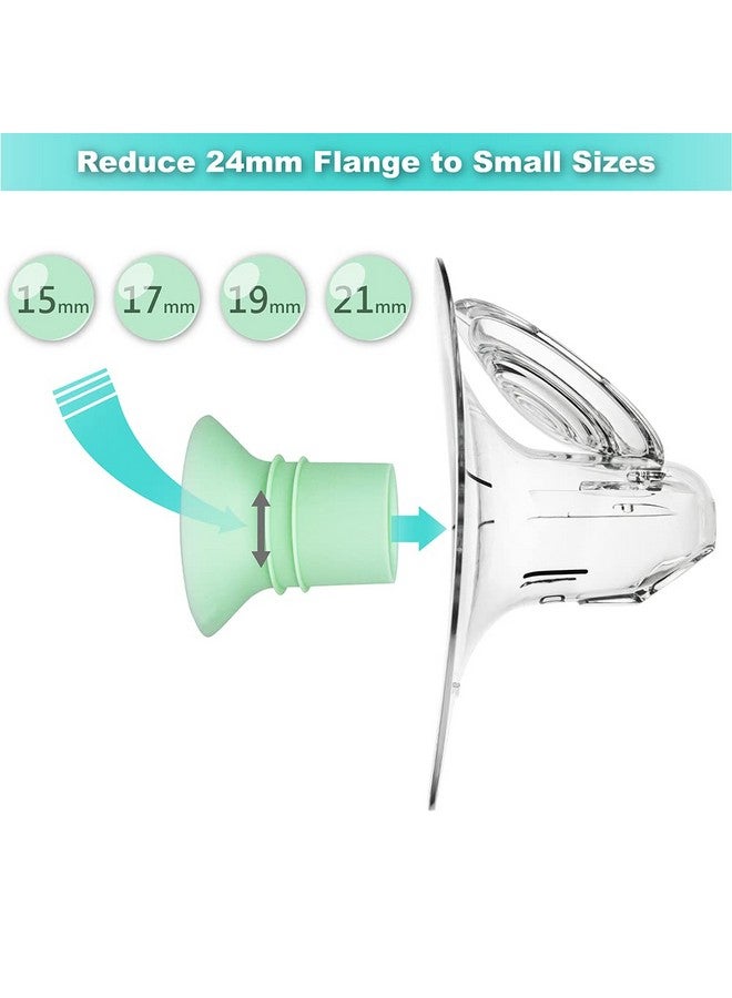 NENESUPPLY 1St Generation 19Mm Flange Insert Compatible With Elvie Flange Pump Parts Elvie Stride Flange Medela Spectra Momcozy Flange Willow Reduce 24Mm To 19Mm Use As Elvie Inserts Medela Insert - Image 3