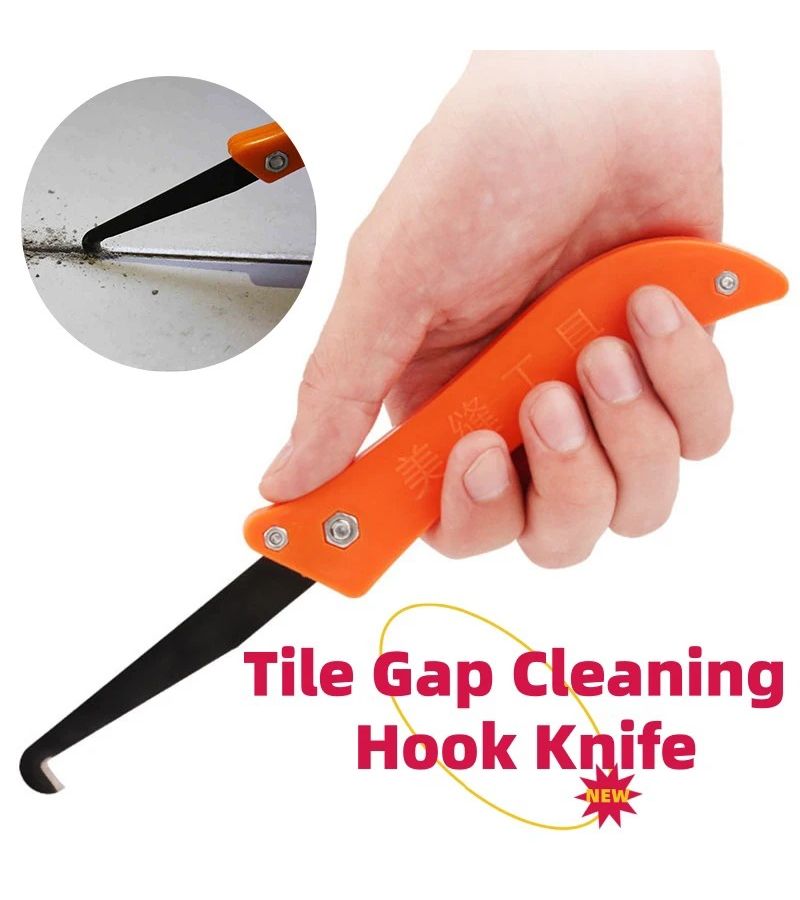 3 New Orange Gap Hooks Tile Repair Tool for Old Mortar Cleaning Dust Removal Steel Construction Hand Tool - Image 4