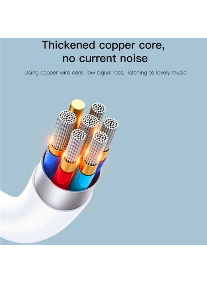 Yesido YH38 Wired USB Type-C Earphones with Mic – Stereo In-Ear Headphones for Samsung, Huawei, Xiaomi & Other Type-C Devices，Noise Reduction, Hands-Free Calls, Durable Cable (White) - Image 3