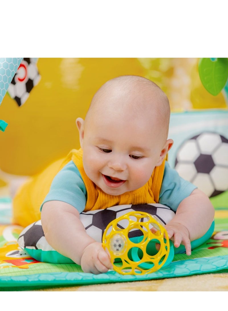 Bright Starts Grip & Kick Oball Activity Gym – 4-in-1 Mat with Kick Pad, Lights, Music & Toys (0–12 Months) - Image 4