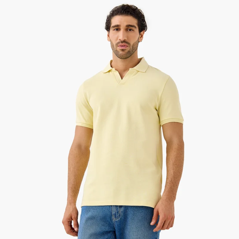 Splash FAV Regular Fit Polo T-shirt with Short Sleeves