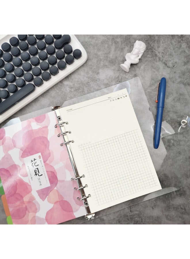 Zelten 1 Pack A5 45 Sheets/90 Pages FavoritesLoose Leaf Punched Paper Refills Paper for 6 Hole Binder Personal Organizer Diary Notebook Refillable Planner - Image 3