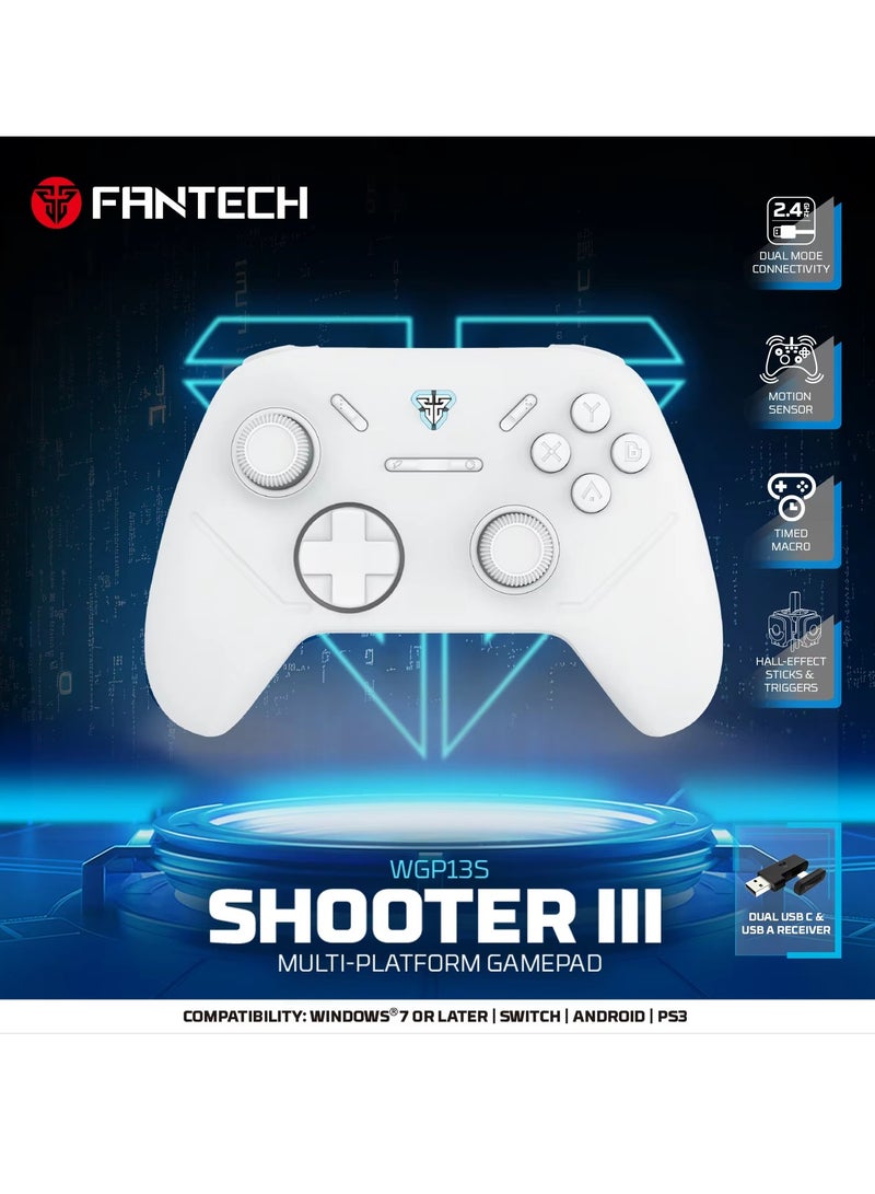FANTECH SHOOTER III WGP13S Gamepad Wireless Gaming Controller Hall-Effect Triggers and Joystick Polling 1000Hz for PC Android NS - Image 2