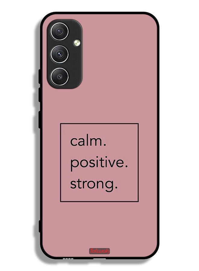Tolwak Samsung Galaxy A34 5G Protective Case Cover Calm Positive Strong - Image 1