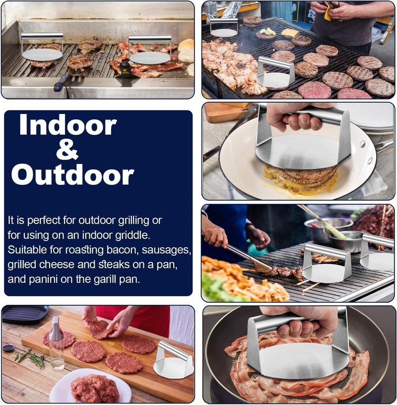 E-far Stainless Steel Burger Press - Image 5