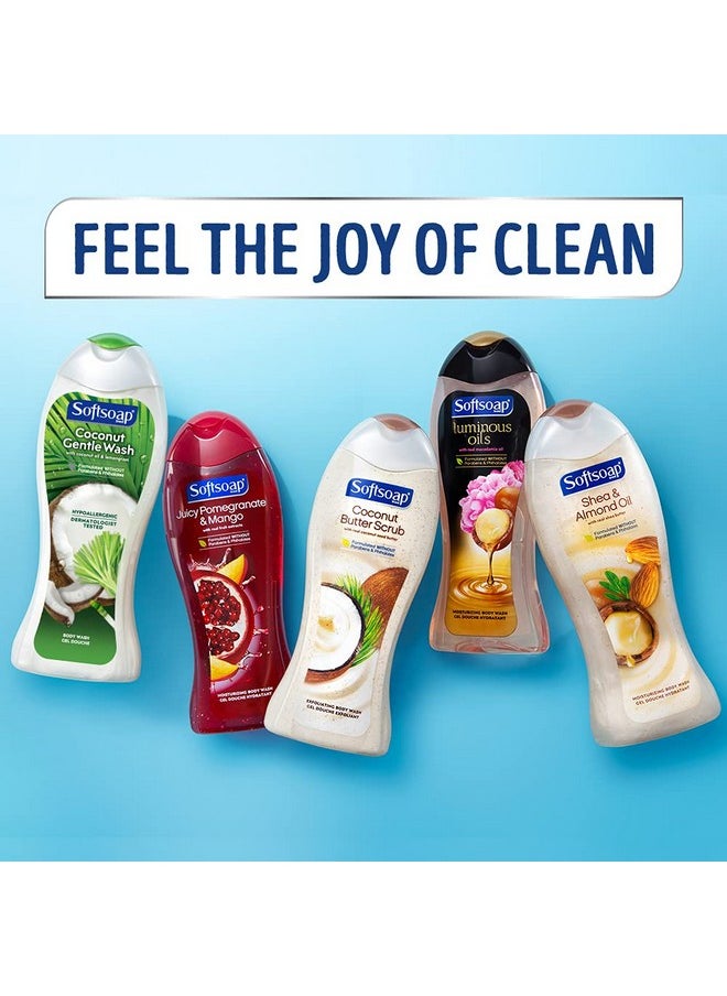 Softsoap - Oftsoap Moisturizing Body Wash Vanilla And Jojoba Oil 20 Fluid Ounce (4 Pack) - Image 1