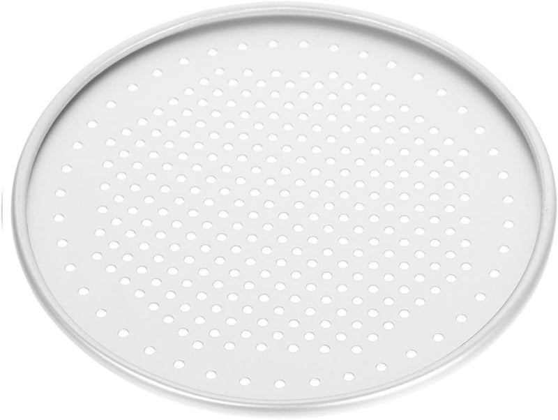 Perforated Pizza Pan 33.8cm Aluminum Oven Pan Baking Tray Mesh Screen for Household Pizza Baking - Image 1