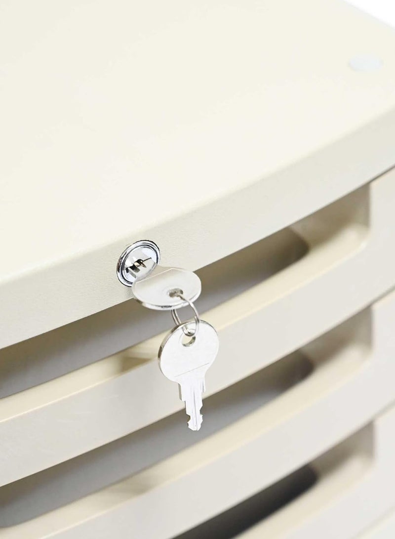 FIS File Cabinet (Plastic) With key, 3 Drawers - FSOTUS-32K - Image 4