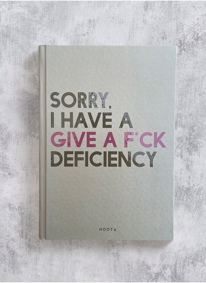 Noota A5 GIVE A FCK DEFICIENCY NOTEBOOK  - Image 1