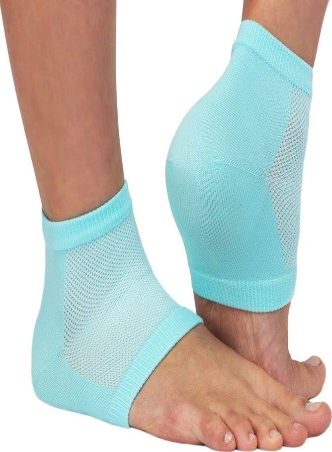 EVIZIA Silicone Gel Heel Socks for Dry, Cracked Heels | Foot Care Cushion with Spa Botanical Gel Pad | Heel Repair Socks for Men & Women - Image 2