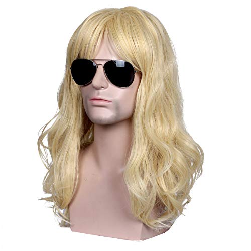 ColorGround Long Wavy 80s Men Fashion Smart Rocker Style Wig - Image 4