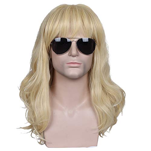 ColorGround Long Wavy 80s Men Fashion Smart Rocker Style Wig - Image 2
