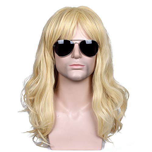 ColorGround Long Wavy 80s Men Fashion Smart Rocker Style Wig - Image 5