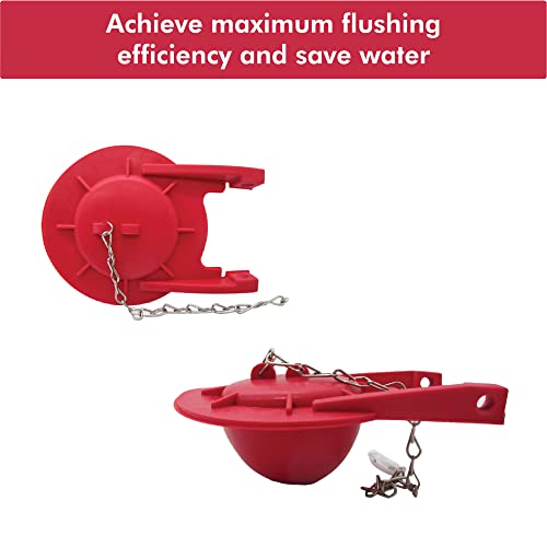 Gadgetime USA Toilet Flapper Replacement - 3 Inch High-Performance - Easy to Install with Stainless Steel Chain & Hook - Compatible with G-Max, Thu499s, Thu331s, Thu175s & 2021bp - Image 4