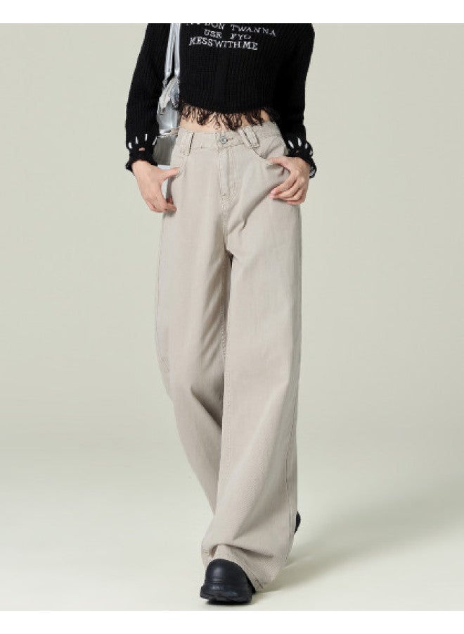 EPTISON High Street Fashion Women's Jeans 2025 Summer High Waist Slimming Loose Straight Leg Floor-length Wide Leg Pants For Women - Image 1