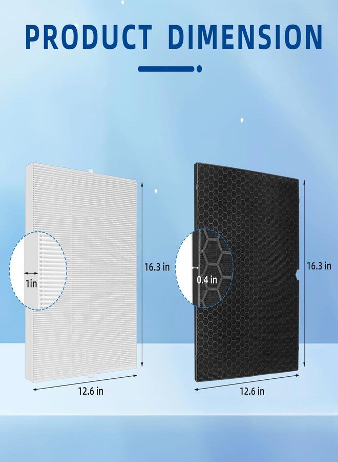 APPLIANCEMATES 116130 Replacement Filter H for Winix 5500-2 AM80 Plasmawave Air Purifier, TRUE HEPA and Activated Carbon Filter by APPLIANCEMATES,2 Combo - Image 2