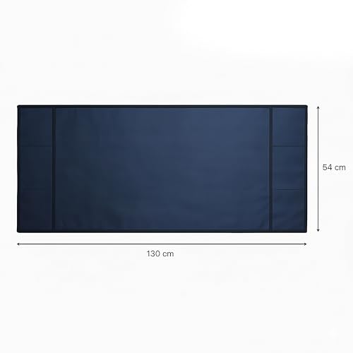 Fancy Walas Refrigerator Single Door Waterproof, Dustproof, Refrigerator Top Cover, Protective Cover for Fridges with Extra Storage Space Nylon Top cover with 6 Storage Pockets (Navy Blue,130 x 54 cm) - Image 3