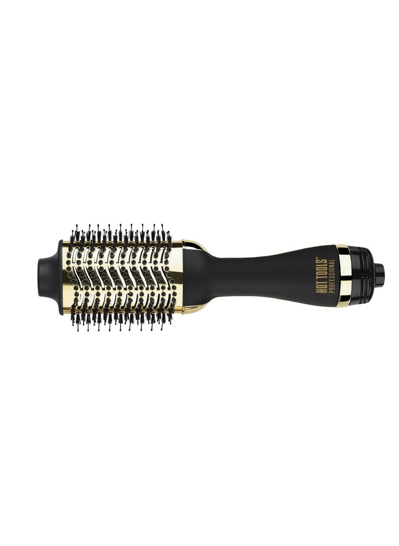 One Step Multifunctional Hot Air Hair Styling Brush Dryer And Styler 3 In 1 Black Gold  - Image 2