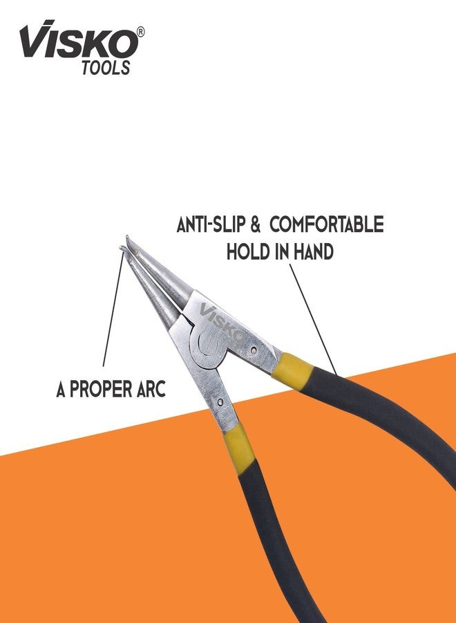 Visko Tools VISKO 219 8" CirClip Plier | External Bend | Cutting player | Cutting plier | Pliers | Pliers for Home | Player Tools | Combination plier | Pliers for electrical Work | Household Appliance | 8 Inches | Multicolor| - Image 3