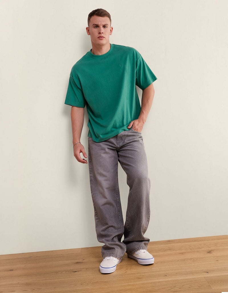 American Eagle AE Oversized Crewneck T-Shirt - Image 1