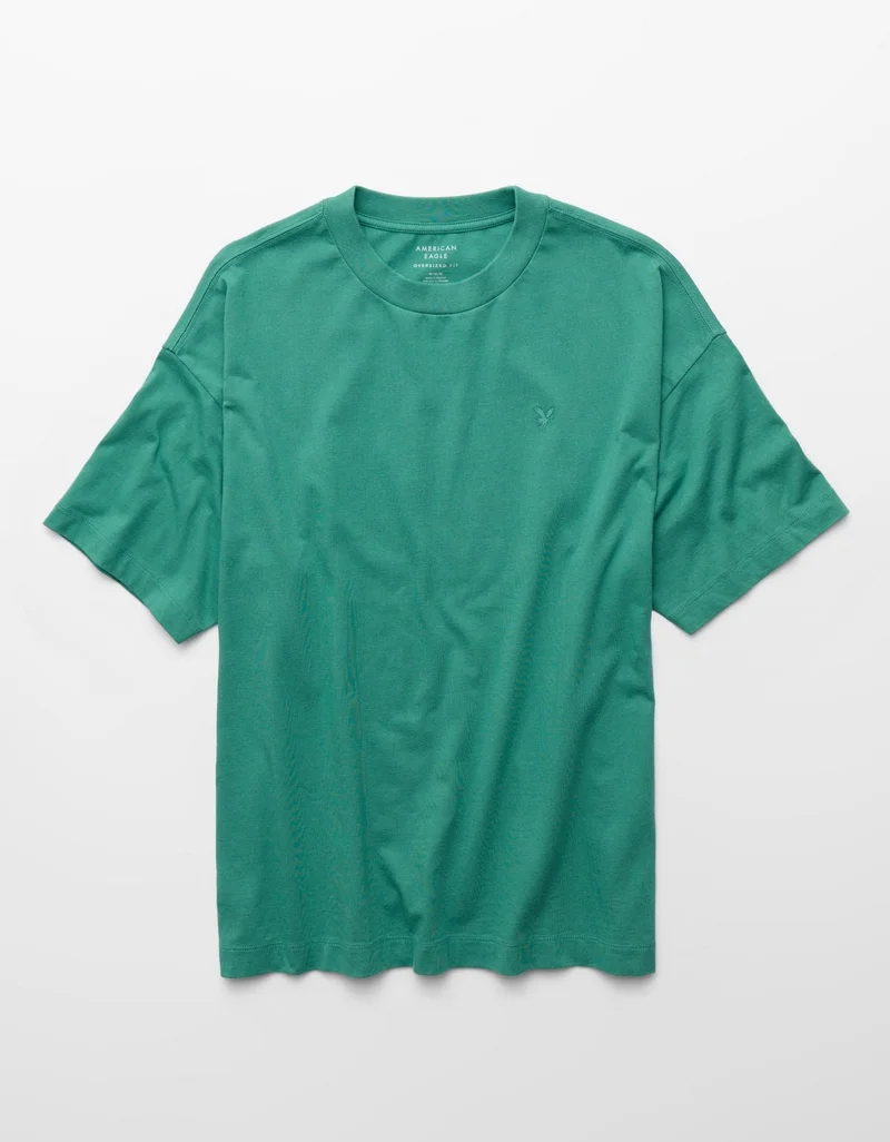 American Eagle  AE Oversized Crewneck T-Shirt  | Best Price UAE