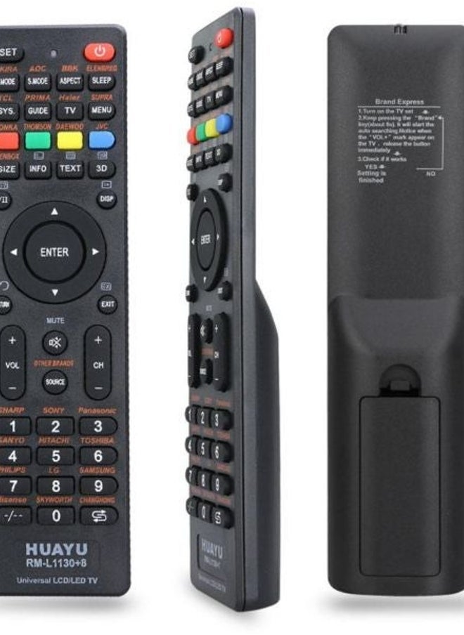 Huayu جهاز تحكم عن بعد عالمي لجميع شاشات LCD و LED باللون الأسود - Image 2