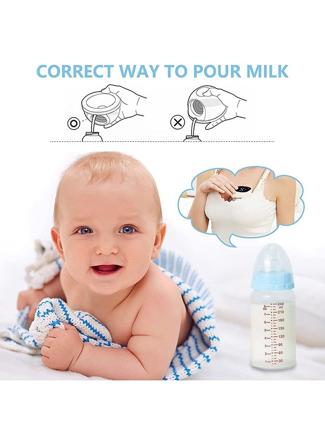 Gonice - 2 Piece Wearable Hands Free Invisible Electric Low Noise Breast Pump With 3 Modes 9 Levels Suction LED Touchscreen Display White - Image 1