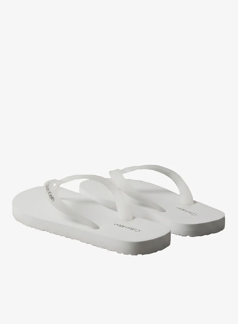 Calvin Klein Bright White Beach Flip Flops for Men | Best Price UAE