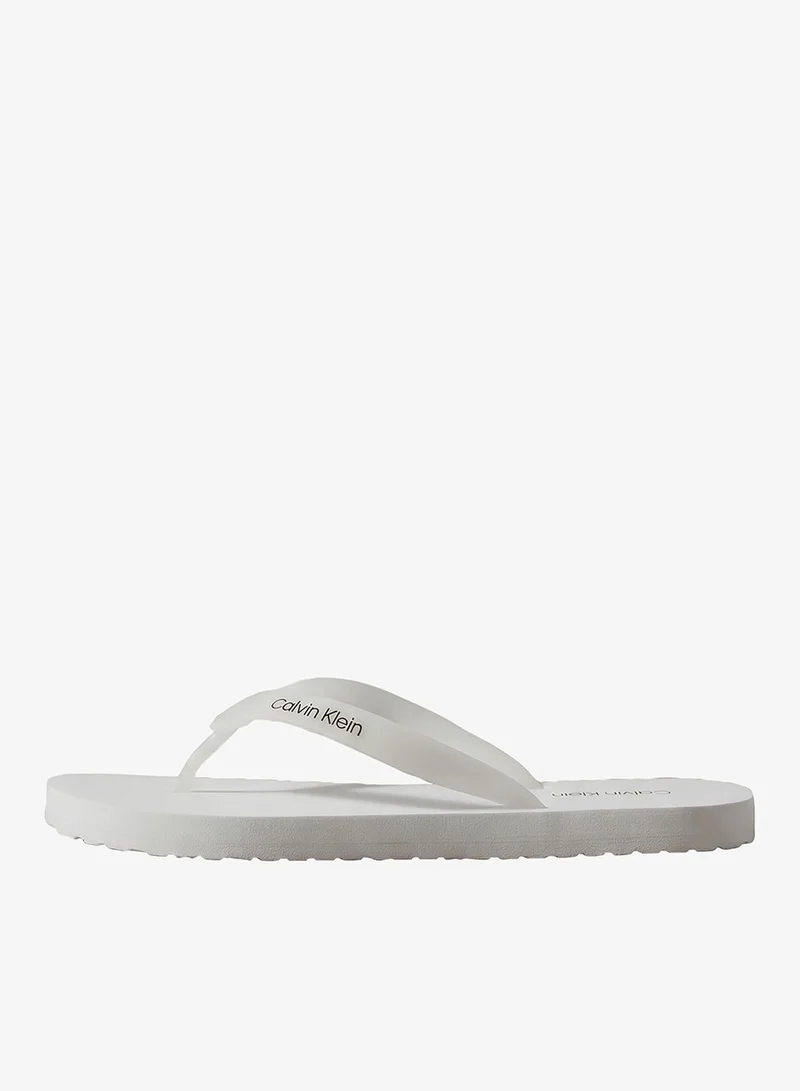 Calvin Klein Bright White Beach Flip Flops for Men | Best Price UAE