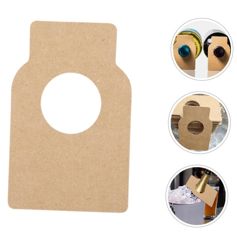 Double Sided Kraft Wine Bottle Tags Reusable 200 Pcs Set For Cellar Organization DIY Personalization - Image 4