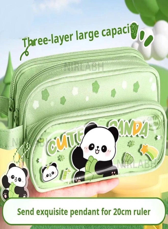 Funspark FunsparkMulti-Functional Soft Pencil Case for Girls – Large Capacity Zipper Pouch with Multiple Compartments – Aesthetic Stationery Organizer for School, College & Office (Sweet Cake) - Image 5