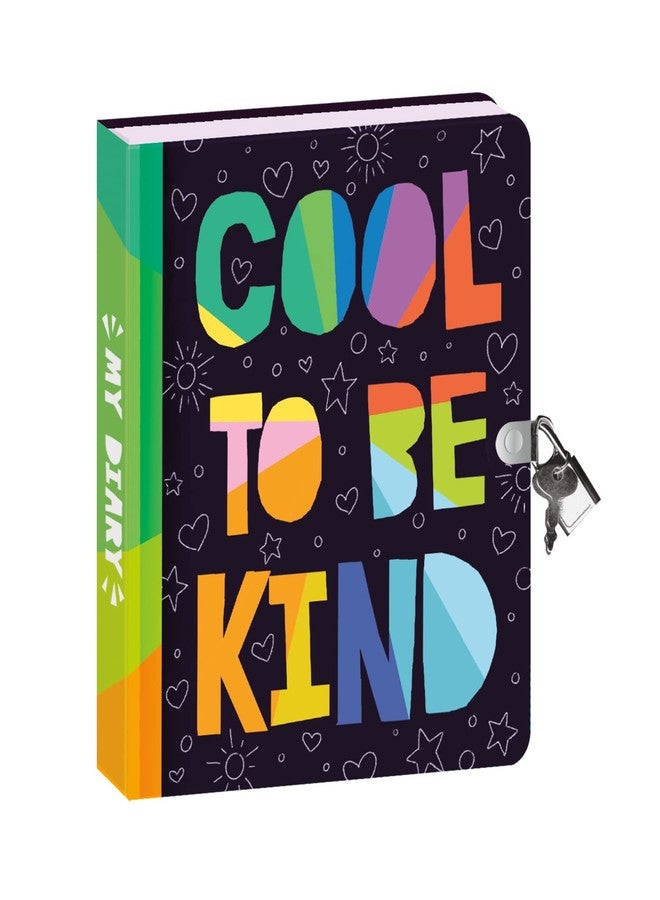 Peaceable Kingdom 6.25" Lock and Key, Lined Page Diary for Kids - Be Kind - Image 1