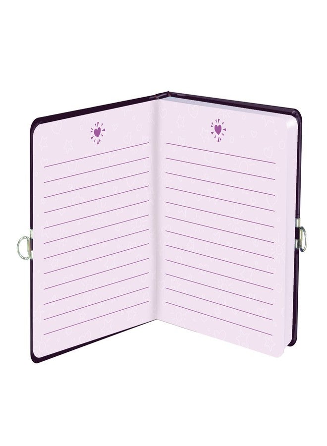 Peaceable Kingdom 6.25" Lock and Key, Lined Page Diary for Kids - Be Kind - Image 3