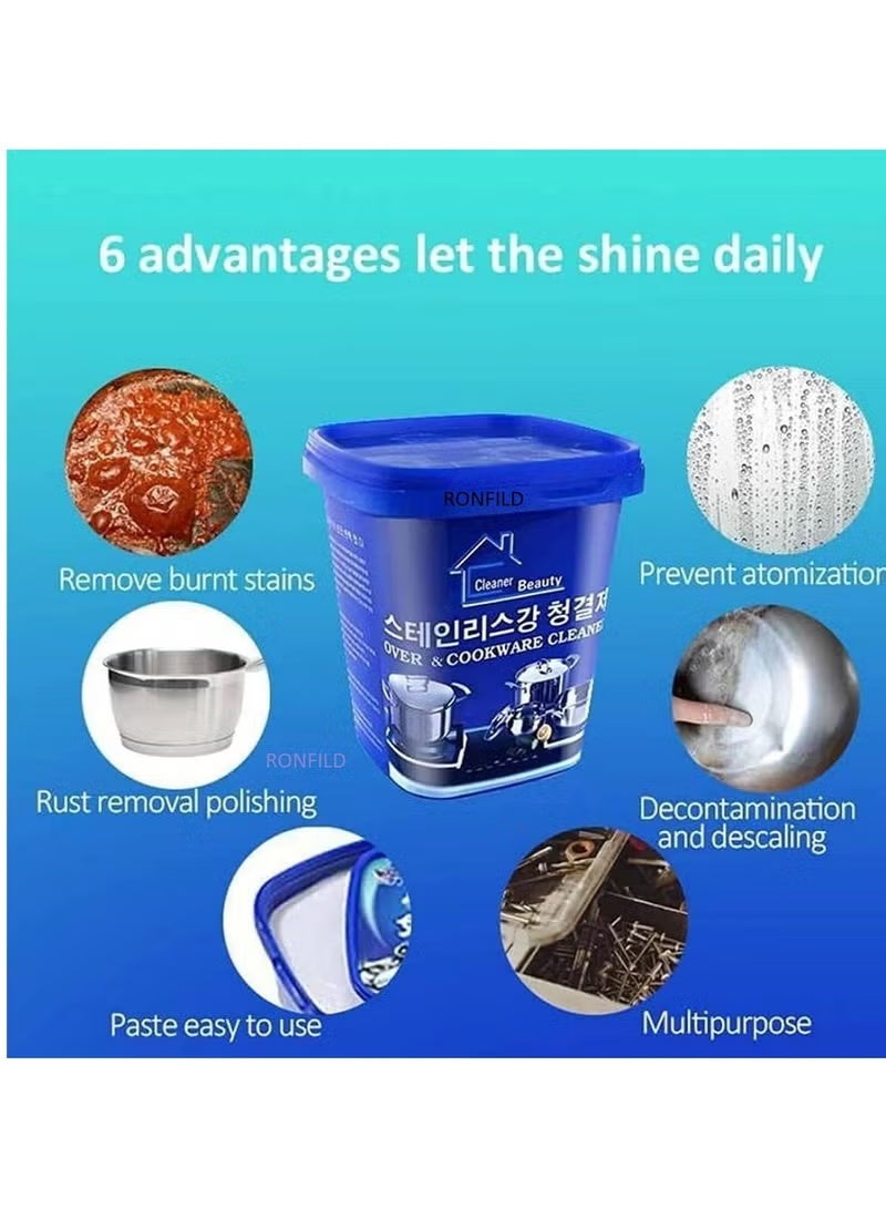 معجون تنظيف أواني الطبخ المصنوعة من الفولاذ المقاوم للصدأ. معجون تنظيف الغسيل - Image 4