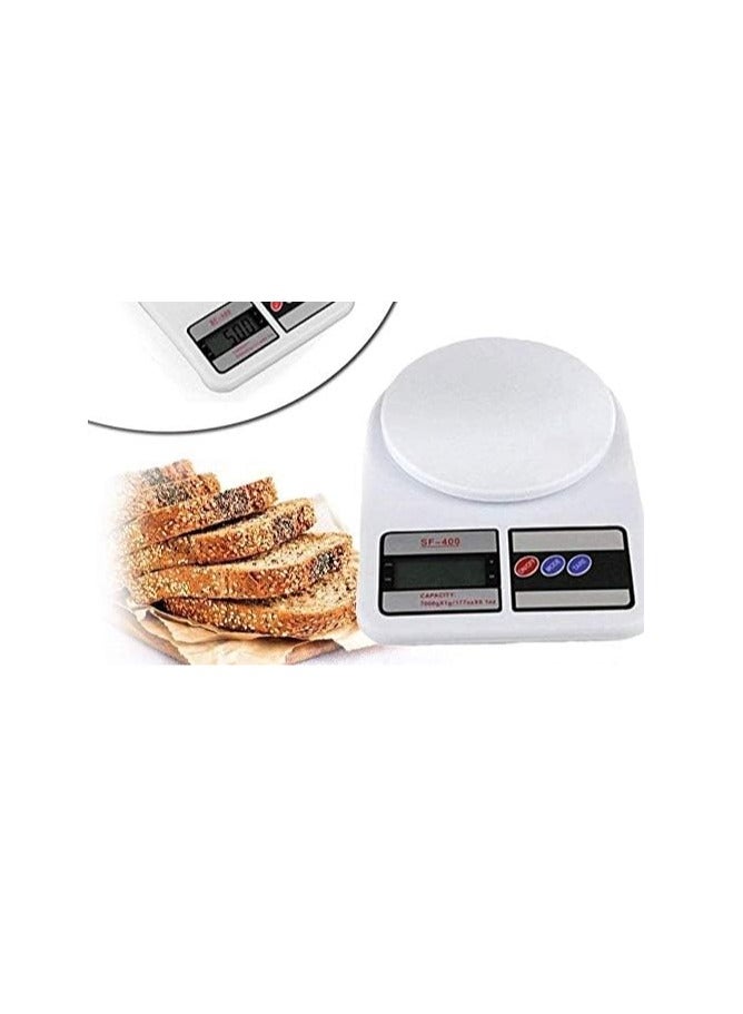 كيلا الالكترونية الرقمية مطبخ مقياس متعدد الوظائف - القطران الخيار - SF - 400 شاشات الكريستال السائل غرام و اوقية ( الاونصة ) ( 10000g / 353oz ) المستخدمة في قياس دقيق الطبخ أو الخبز المكونات ( أبيض / بلاستيك ) - Image 2