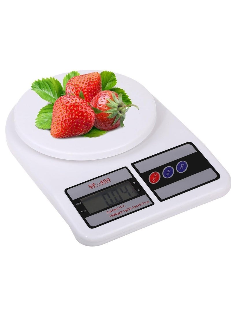 كيلا الالكترونية الرقمية مطبخ مقياس متعدد الوظائف - القطران الخيار - SF - 400 شاشات الكريستال السائل غرام و اوقية ( الاونصة ) ( 10000g / 353oz ) المستخدمة في قياس دقيق الطبخ أو الخبز المكونات ( أبيض / بلاستيك ) - Image 3