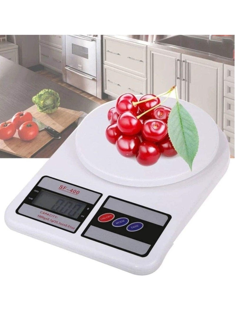 كيلا الالكترونية الرقمية مطبخ مقياس متعدد الوظائف - القطران الخيار - SF - 400 شاشات الكريستال السائل غرام و اوقية ( الاونصة ) ( 10000g / 353oz ) المستخدمة في قياس دقيق الطبخ أو الخبز المكونات ( أبيض / بلاستيك ) - Image 4