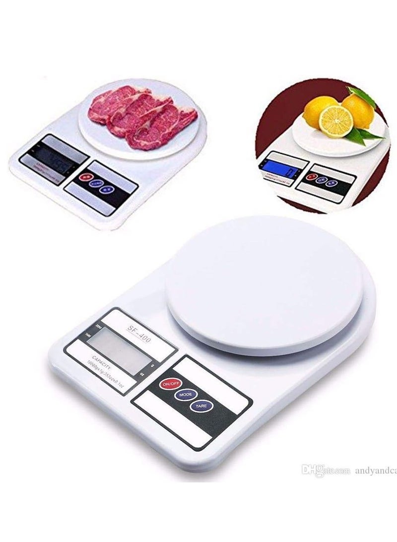 كيلا الالكترونية الرقمية مطبخ مقياس متعدد الوظائف - القطران الخيار - SF - 400 شاشات الكريستال السائل غرام و اوقية ( الاونصة ) ( 10000g / 353oz ) المستخدمة في قياس دقيق الطبخ أو الخبز المكونات ( أبيض / بلاستيك ) - Image 5