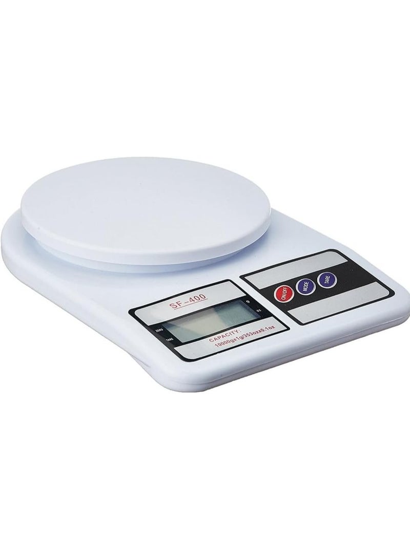 كيلا الالكترونية الرقمية مطبخ مقياس متعدد الوظائف - القطران الخيار - SF - 400 شاشات الكريستال السائل غرام و اوقية ( الاونصة ) ( 10000g / 353oz ) المستخدمة في قياس دقيق الطبخ أو الخبز المكونات ( أبيض / بلاستيك ) - Image 1