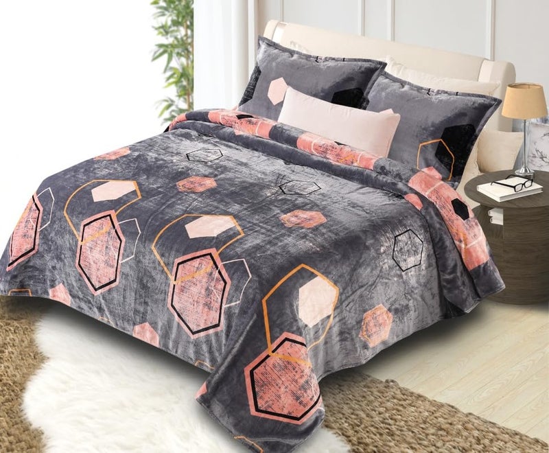 ELSTONE HOME with Device Elstone Home Silky toch Soft qilt Cover Raji Cover Double Bed for Heavy Winter Multicolor 2
