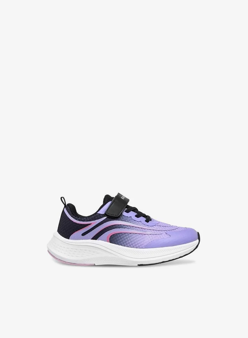 Kappa Girls' Textured Sports Shoes with Hook and Loop Closure