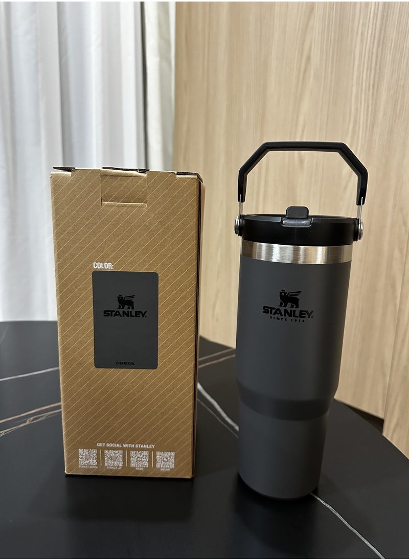 Stanley - IceFlow Stainless Steel Tumbler - Vacuum Insulated Water Bottle for Home, Office or Car Reusable Cup with Straw Leak Resistant Flip Cold for 12 Hours or Iced for 2 Days, 30oz - Image 1