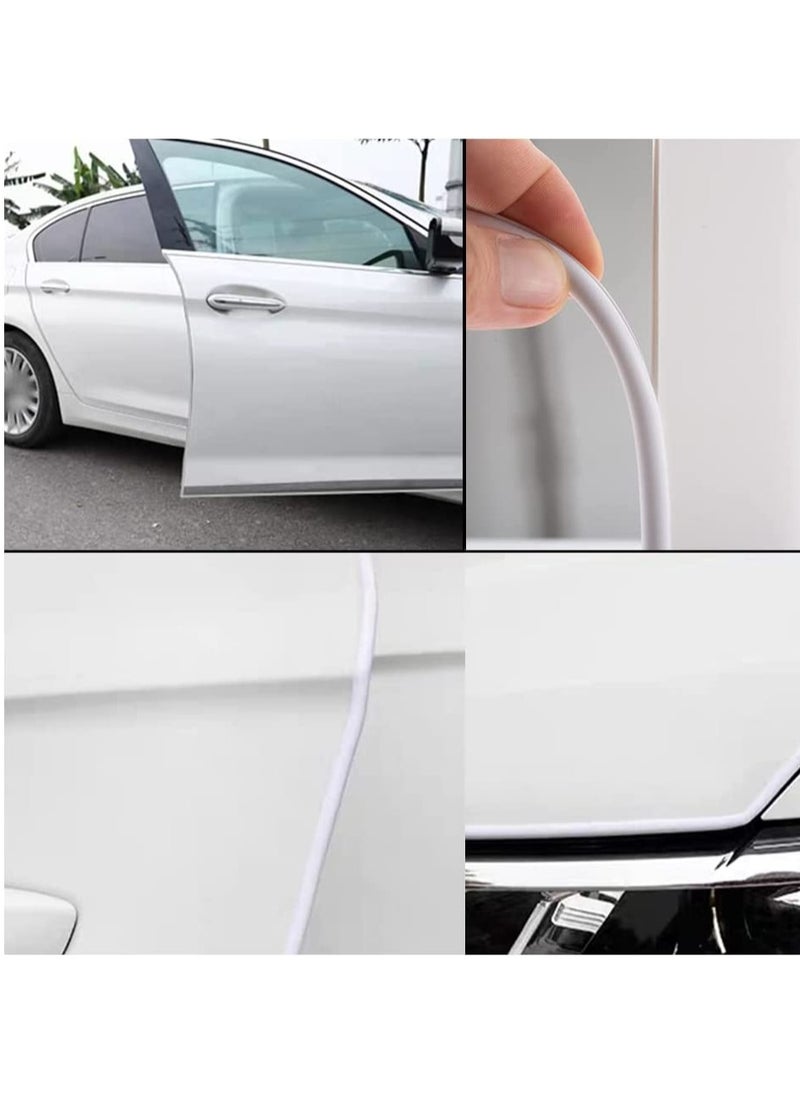 PAMEER - Car Door Edge rubber Guards Seal Protectors U Shape Edge Trim Used to Protect from Dust Sound and Collision Size 5m White Color - Image 1