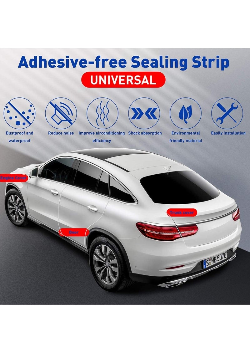 PAMEER - Car Door Edge rubber Guards Seal Protectors U Shape Edge Trim Used to Protect from Dust Sound and Collision Size 5m White Color - Image 1