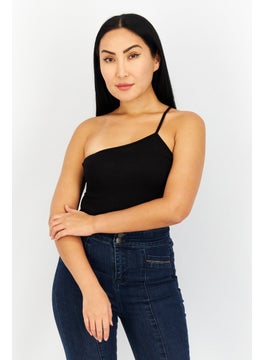 BB Dakota by Steve Madden Women Plain Sleeveless Bodysuit, Black  - Image 1