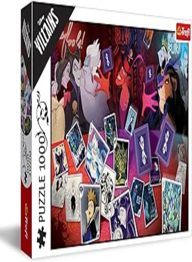 Trefl Puzzles - "1000" - Only Good Cards/Disney Villains